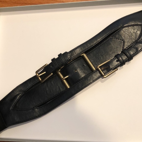 WCM LEATHER MULTI BUCKLE BLACk BELT - Picture 13 of 15
